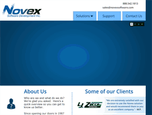Tablet Screenshot of novexsoftware.com